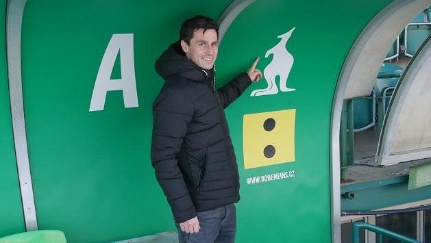 Nová posila Bohemians 1905 Kamil Vacek na stadionu v Ďolíčku. Nová posila Bohemians 1905 Kamil Vacek na stadionu v Ďolíčku.