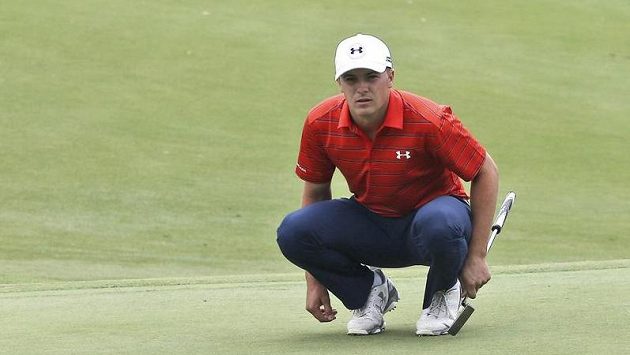 Jordan Spieth během Australian Open. Jordan Spieth během Australian Open.