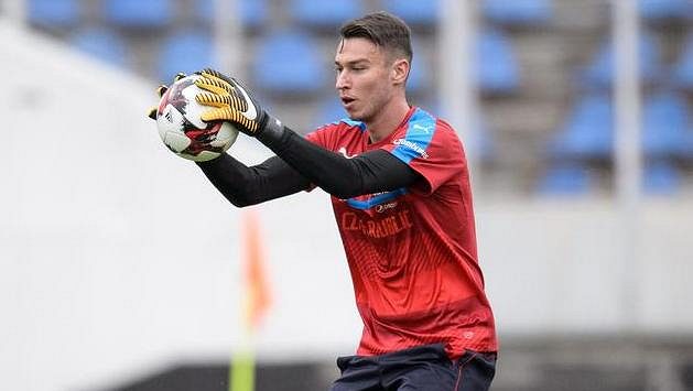 Jiří Pavlenka během tréninku fotbalové reprezentace. Jiří Pavlenka během tréninku fotbalové reprezentace.
