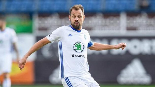 Marek Matějovský z Mladé Boleslavi během utkání s Plzní. Marek Matějovský z Mladé Boleslavi během utkání s Plzní.