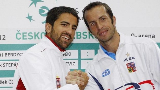 Radek Štěpánek a Janko Tipsarevič Radek Štěpánek a Janko Tipsarevič