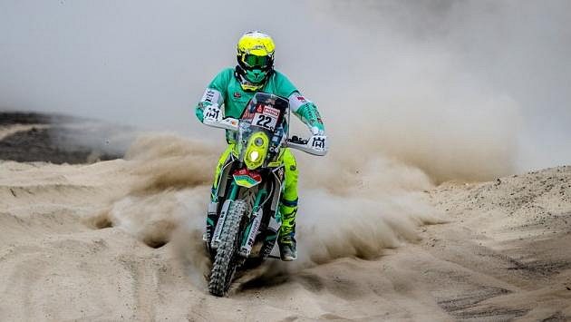 Ondřej Klymčiw na letošním ročníku Rallye Dakar. Ondřej Klymčiw na letošním ročníku Rallye Dakar.