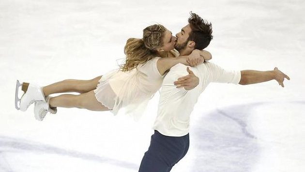 Francouzi Gabriella Papadakisová a Guillaume Cizeron na MS v Šanghaji. Francouzi Gabriella Papadakisová a Guillaume Cizeron na MS v Šanghaji.