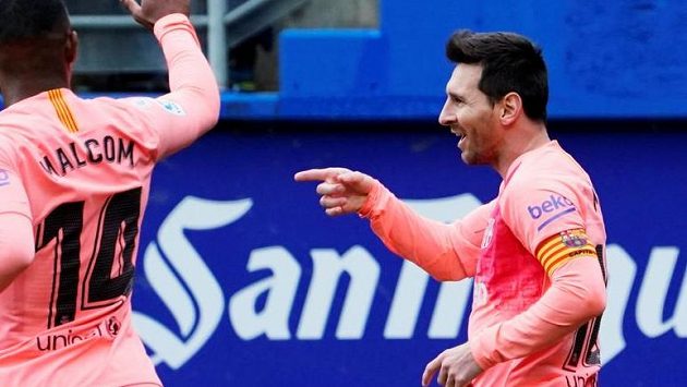 Lionel Messi se postaral o oba góly Barcelony Lionel Messi se postaral o oba góly Barcelony