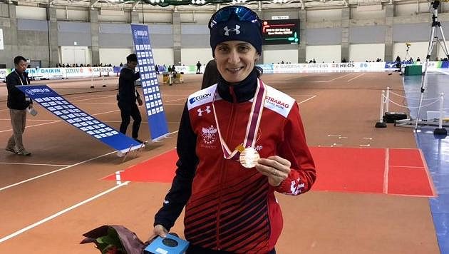 Martina Sáblíková na snímku ze SP v Japonsku - archiv. Martina Sáblíková na snímku ze SP v Japonsku - archiv.