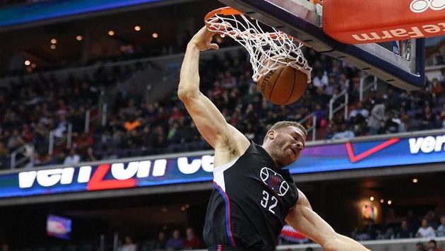 Basketbalisté Los Angeles Clippers Blake Griffin v zápase proti Washingtonu. Basketbalisté Los Angeles Clippers Blake Griffin v zápase proti Washingtonu.