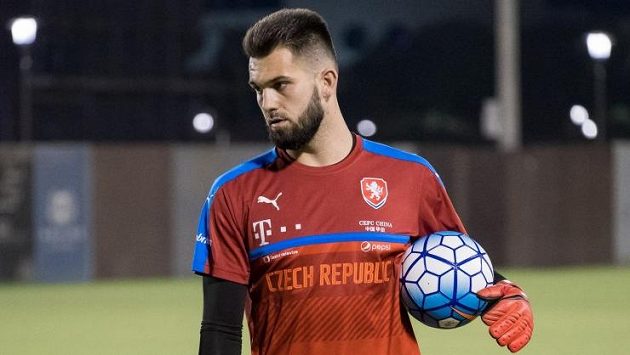 Brankář Tomáš Koubek na archivním snímku. Brankář Tomáš Koubek na archivním snímku.