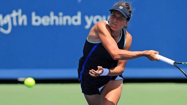 Barbora Strýcová v akci během US Open Barbora Strýcová v akci během US Open