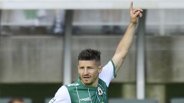 Václav Pilař z Jablonce, autor gólu z penalty, která se kopat neměla... Václav Pilař z Jablonce, autor gólu z penalty, která se kopat neměla...