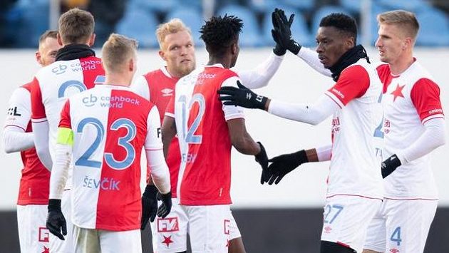 Fotbalisté Slavie během zimní přípravy na jarní část sezony. Fotbalisté Slavie během zimní přípravy na jarní část sezony.