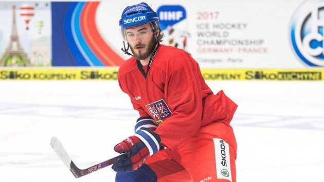 Tomáš Filippi na tréninku české hokejové reprezentace. Tomáš Filippi na tréninku české hokejové reprezentace.