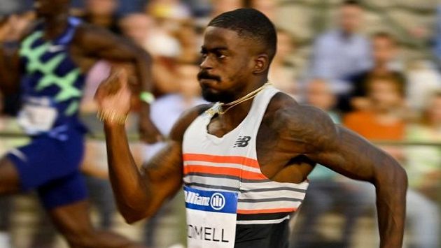 Americký sprinter Trayvon Bromell Americký sprinter Trayvon Bromell