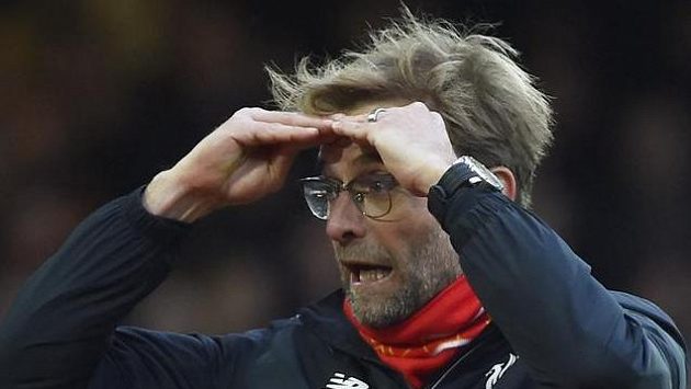Trenér Liverpoolu Juergen Klopp během utkání s West Hamem Trenér Liverpoolu Juergen Klopp během utkání s West Hamem