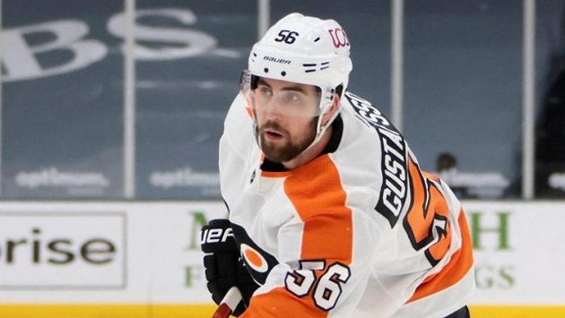Švédský hokejový obránce Erik Gustafsson Švédský hokejový obránce Erik Gustafsson