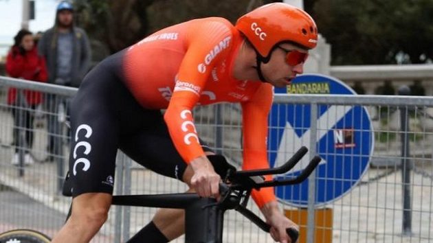 Polský cyklista Lukasz Wišniowski Polský cyklista Lukasz Wišniowski