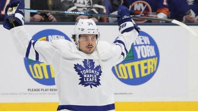 Hvězdný útočník Toronta Auston Matthews. Hvězdný útočník Toronta Auston Matthews.