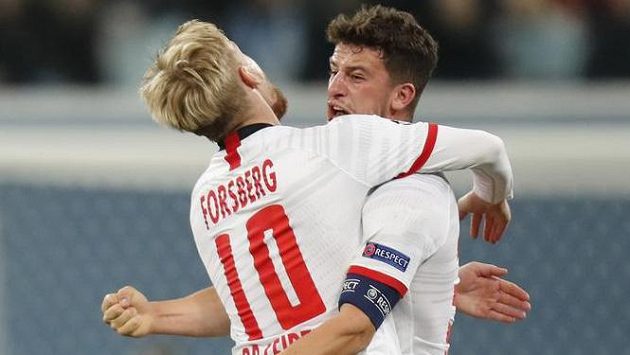 Diego Demme (vpravo) a Emil Forsberg z Lipska, které také patří pod Red Bull. Ilustrační foto. Diego Demme (vpravo) a Emil Forsberg z Lipska, které také patří pod Red Bull. Ilustrační foto.