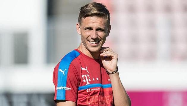 Bořek Dočkal během tréninku. Bořek Dočkal během tréninku.