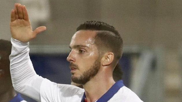Pablo Sarabia z PSG se raduje z gólu proti Bordeaux. Pablo Sarabia z PSG se raduje z gólu proti Bordeaux.