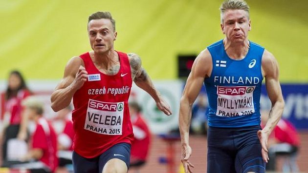 Český sprinter Jan Veleba a Ville Myllymäki z Finska. Český sprinter Jan Veleba a Ville Myllymäki z Finska.