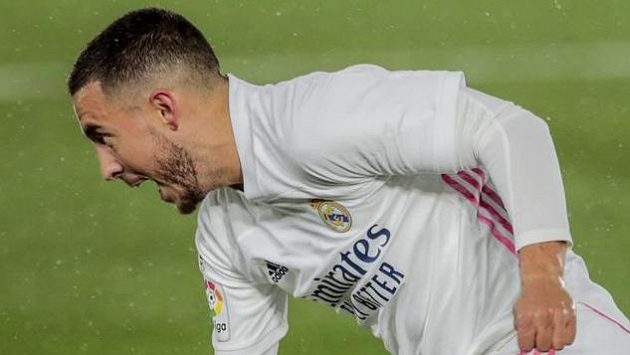 Eden Hazard z Realu Madrid během zápasu s Betisem. Eden Hazard z Realu Madrid během zápasu s Betisem.