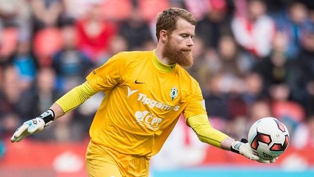 Jablonecký brankář Vlastimil Hrubý Jablonecký brankář Vlastimil Hrubý