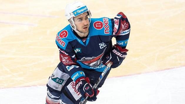 Obránce Chomutova Brett Flemming. Obránce Chomutova Brett Flemming.