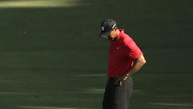 Smutný Tiger Woods Smutný Tiger Woods