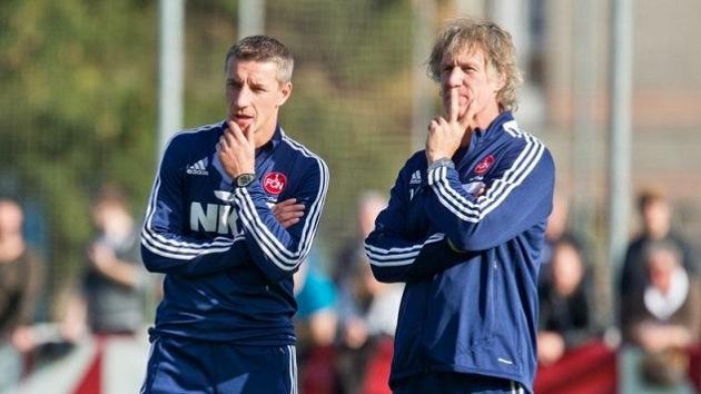 Bývalý slovenský útočník Marek Mintál (vlevo) bude jedním z nových trenérů fotbalistů Norimberku. Bývalý slovenský útočník Marek Mintál (vlevo) bude jedním z nových trenérů fotbalistů Norimberku.
