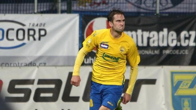 Tomáš Poznar, střelec prvního gólu Zlína proti Slovácku. Tomáš Poznar, střelec prvního gólu Zlína proti Slovácku.