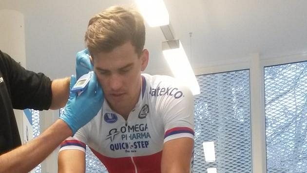 Zdeněk Štybar během testů v Bakala Academy. Zdeněk Štybar během testů v Bakala Academy.
