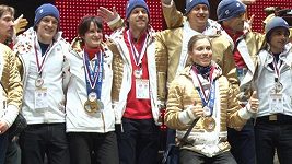 Olympioniky přivítali diváci na Letné Olympioniky přivítali diváci na Letné