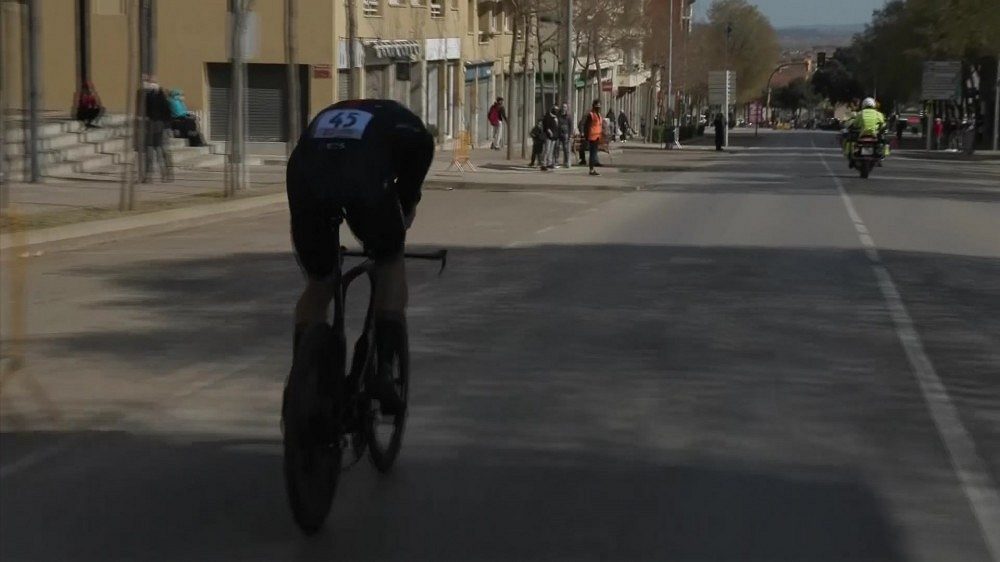 Cyclist Black was eighth in the time trial in Catalonia