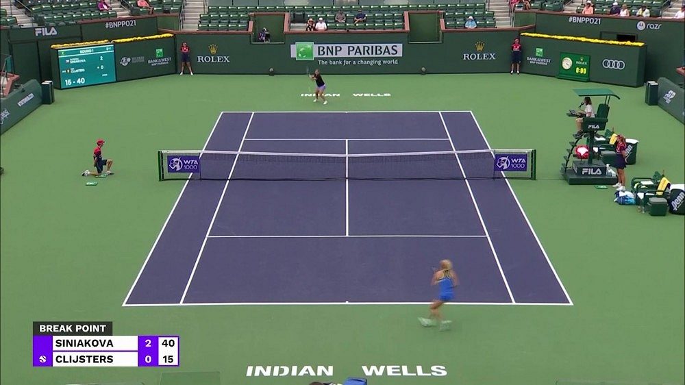 Siniaková – Clijstersová 6: 1, 2: 6, 6: 2, Siniaková eliminated the former world number one in Indian Wells, Vondroušová and Bouzková say goodbye